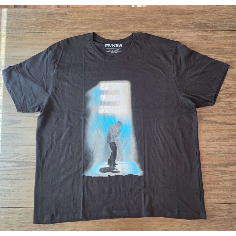 Eminem The Glow Black Graphic T-Shirt Unisex 2XL Rap Tee NWT